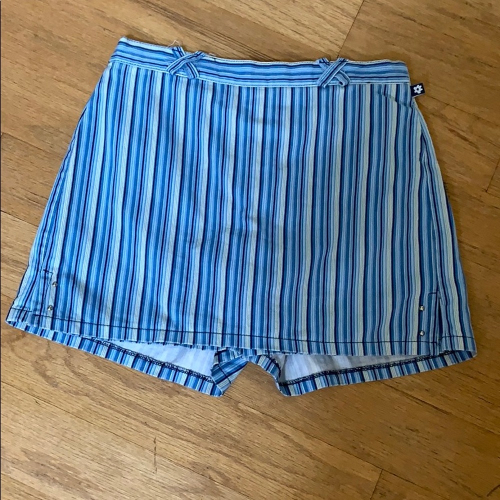 Blue Striped Skort
